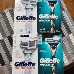 4 gillette mens razors new